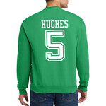 AHUNDYP #5 Mackenzie Hughes North Dakota Basketball Sport Adult Crew