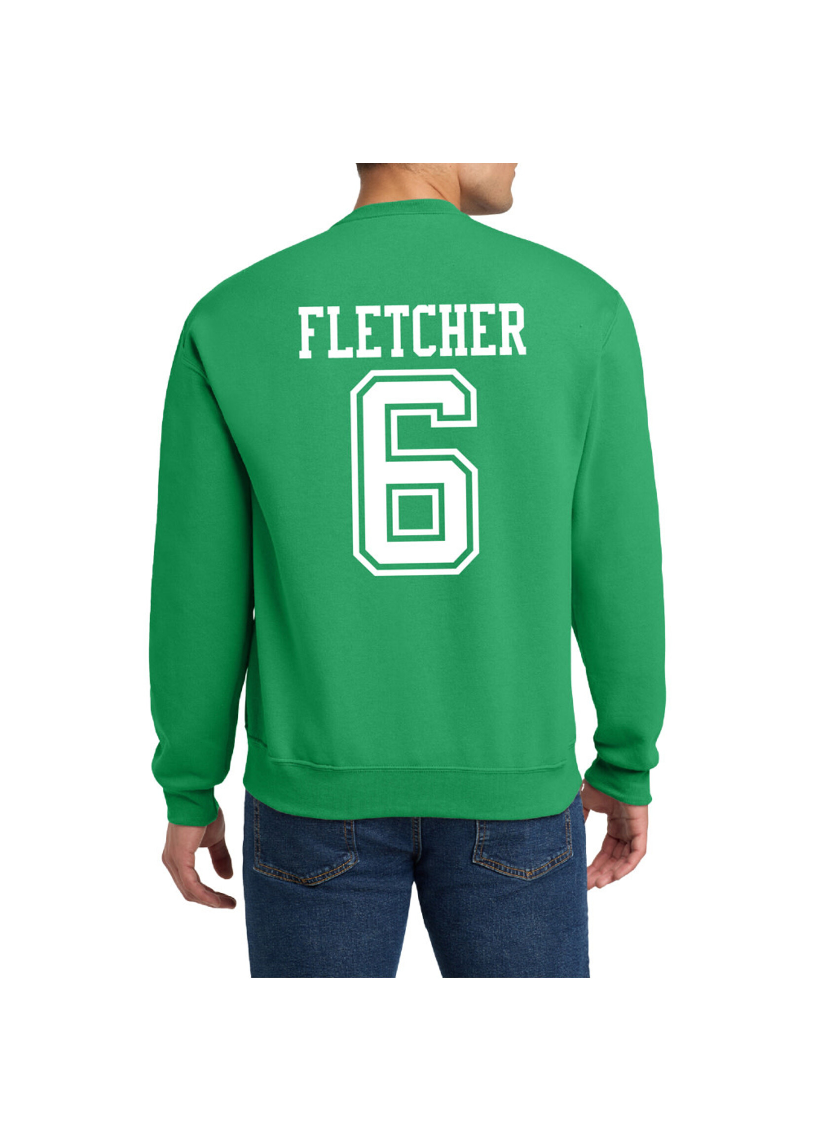 AHUNDYP #6 Anaiyah Fletcher North Dakota Basketball Sport Adult Crew