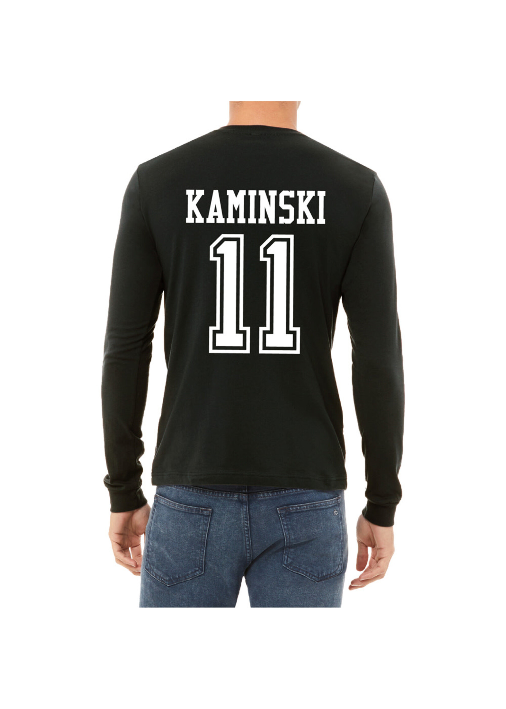 AHUNDYP #1 Jerry Kaminski North Dakota Football Sport Adult Long Sleeve