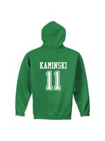 AHUNDYP #1 Jerry Kaminski North Dakota Football Sport Youth Hood
