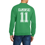 AHUNDYP #11 Jerry Kaminski North Dakota Football Sport Adult Crew