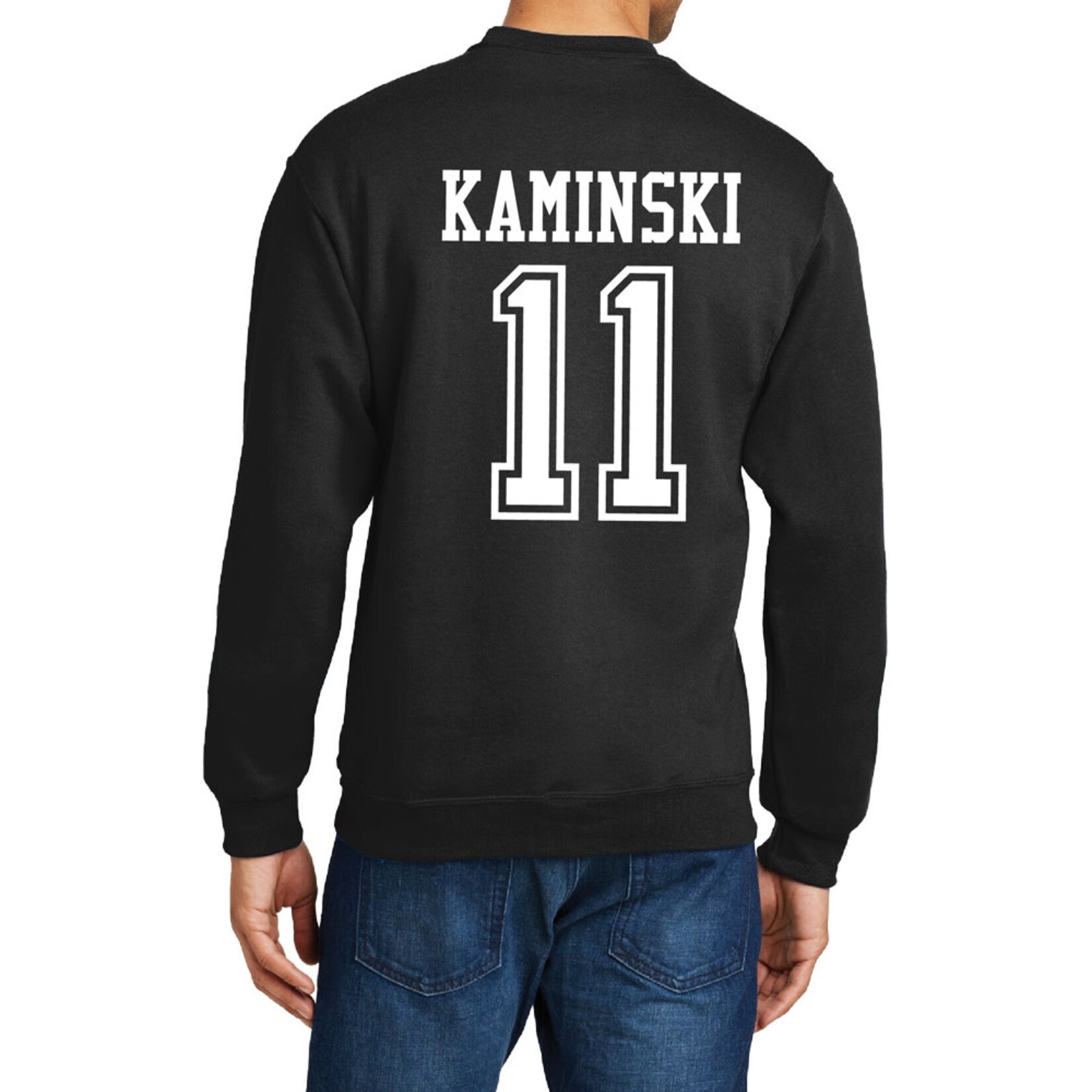 AHUNDYP #11 Jerry Kaminski North Dakota Football Sport Adult Crew
