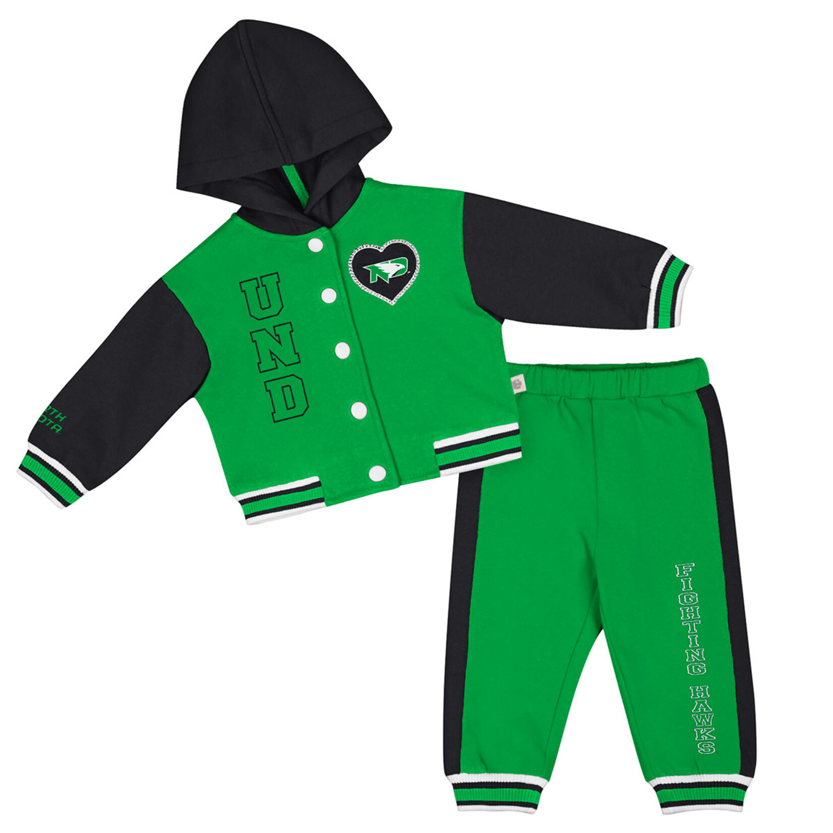 Colosseum Athletics UND Petals Infant Varsity Set
