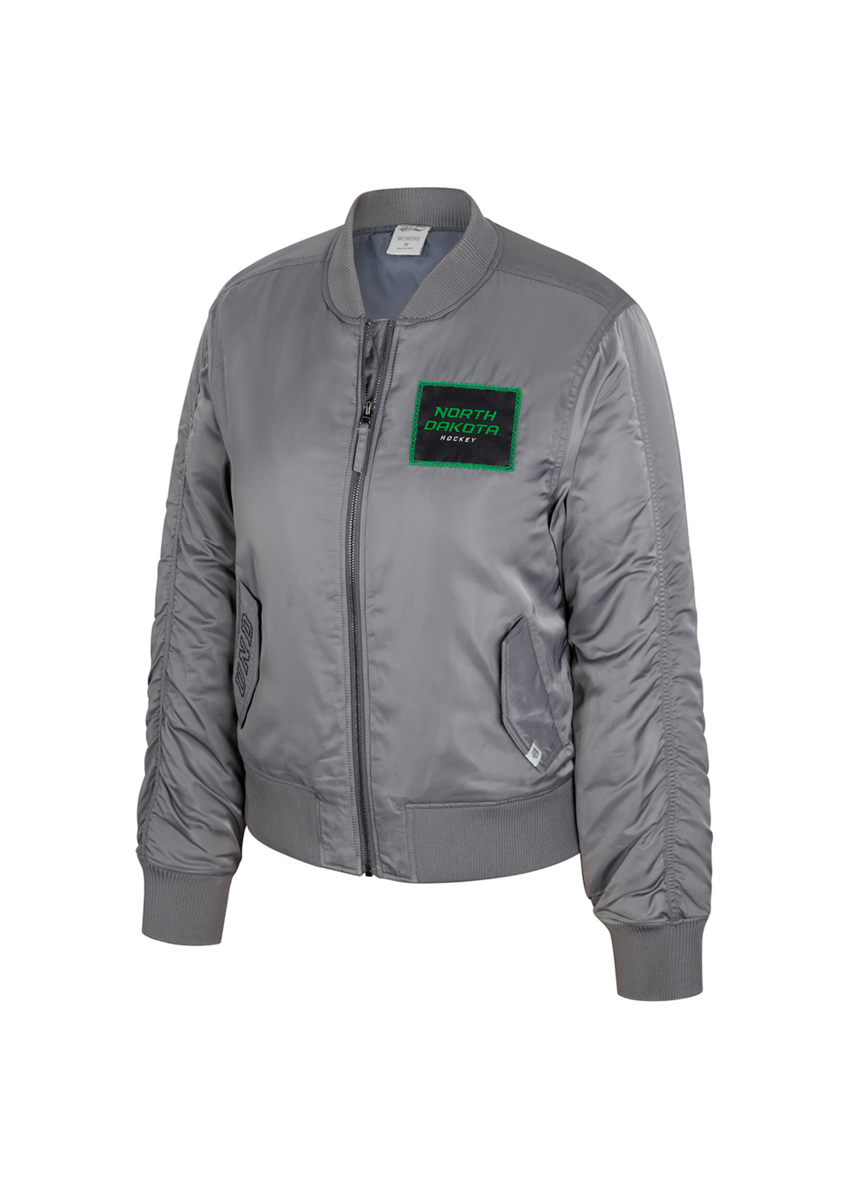 Colosseum Athletics Mary Sateen Ruched Bomber Jacket