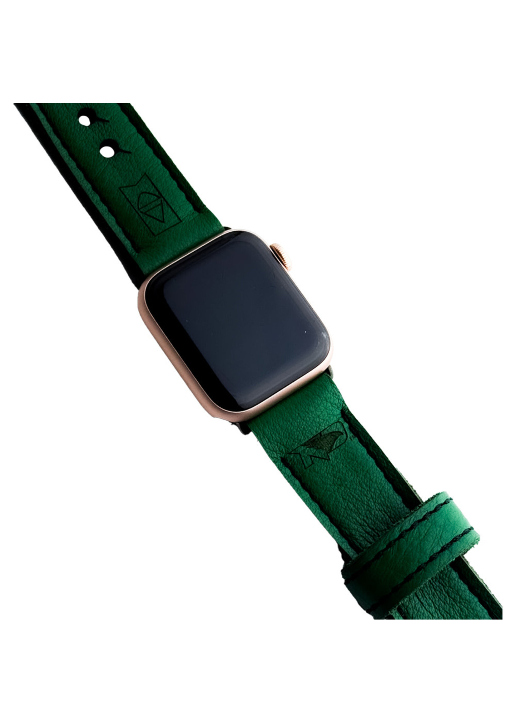 Alexis Drake Leather Apple Watch Band - Kelly Green