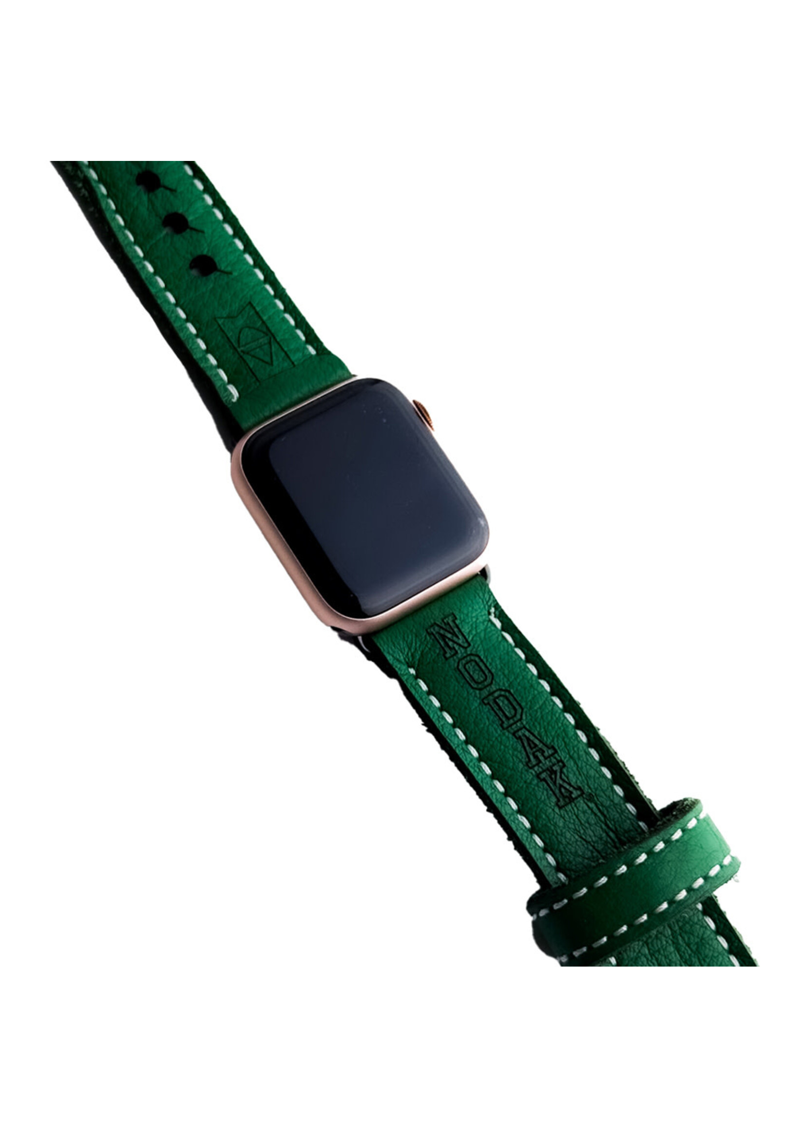 Alexis Drake Leather Apple Watch Band - Kelly Green