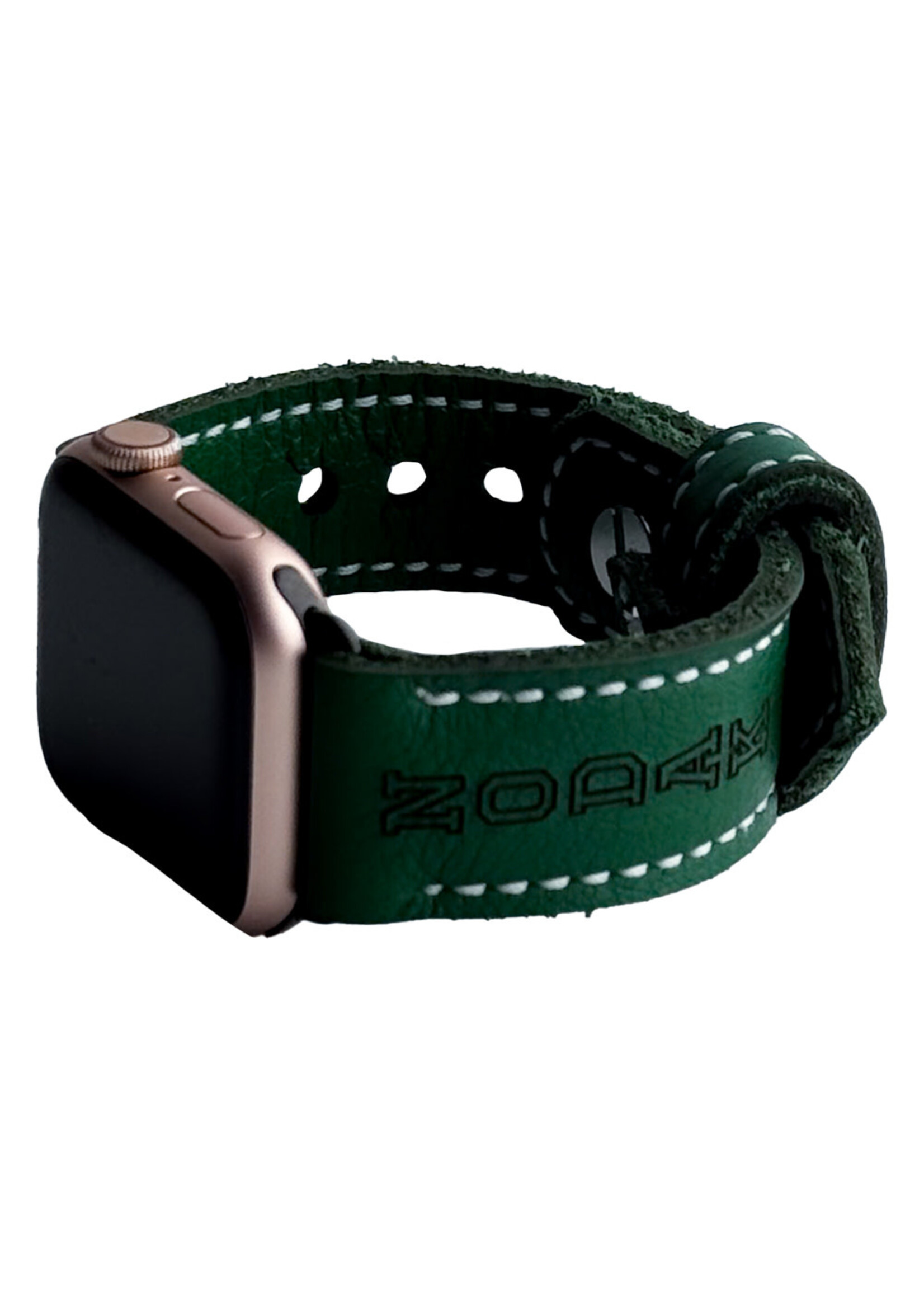 Alexis Drake Leather Apple Watch Band - Kelly Green