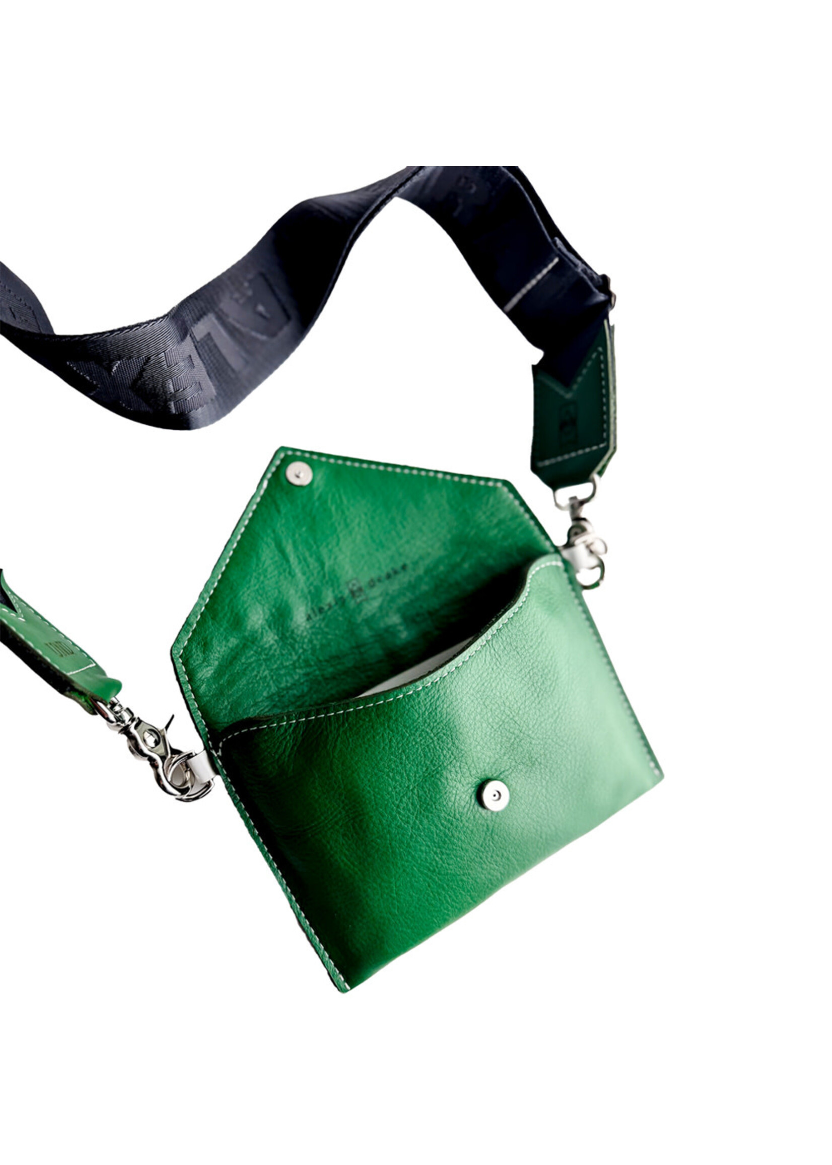 Alexis Drake Leather Envelope Crossbody Bag