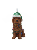 Forever Collectibles/ Tea North Dakota Hockey Dog Ornament