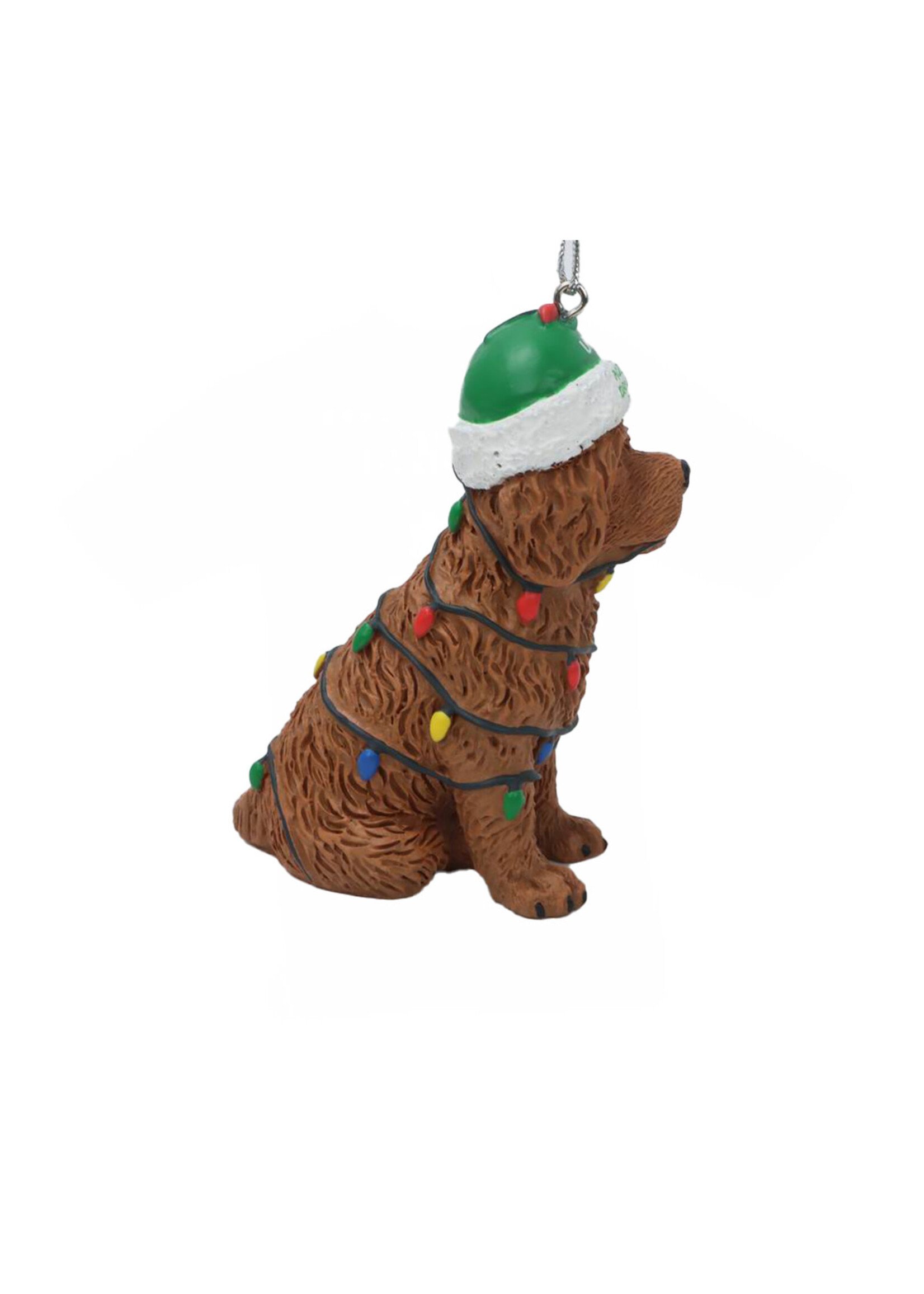 Forever Collectibles/ Tea North Dakota Hockey Dog Ornament