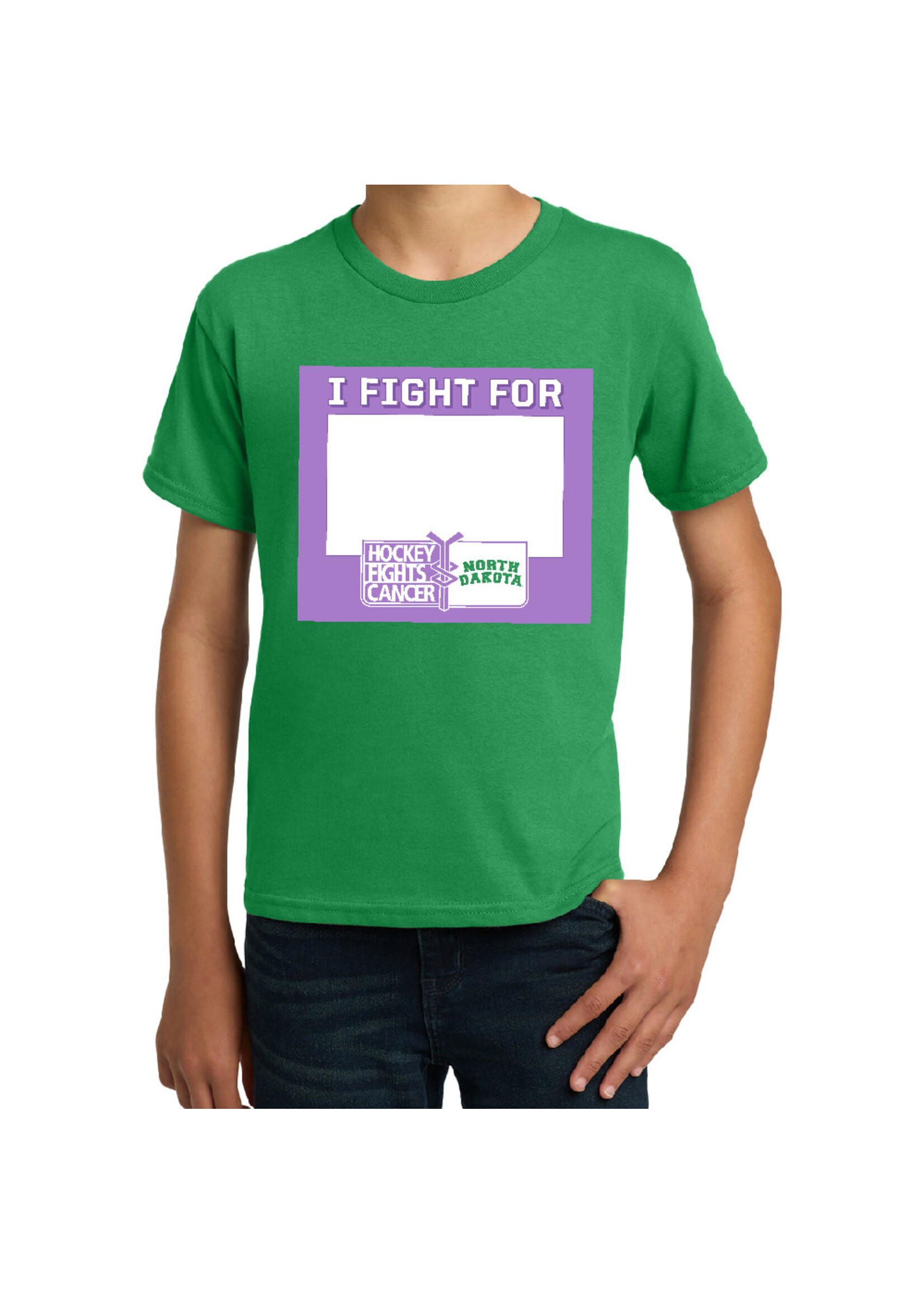 AHUNDYP I FIGHT FOR 2025 Hockey Fights Cancer Youth Tee