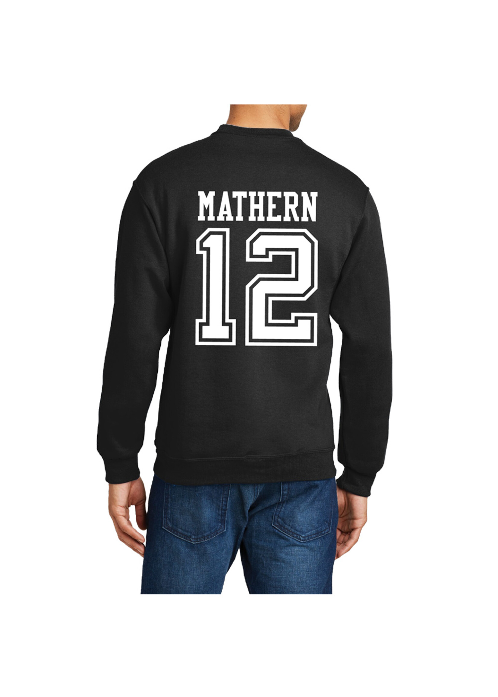 AHUNDYP #12 Mataeya Mathern North Dakota Basketball Sport Adult Crew