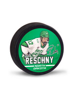 Wincraft Cole Reschny #17 UND Hockey Player Puck