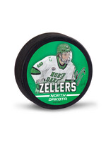 Wincraft Will Zellers #9 UND Hockey Player Puck