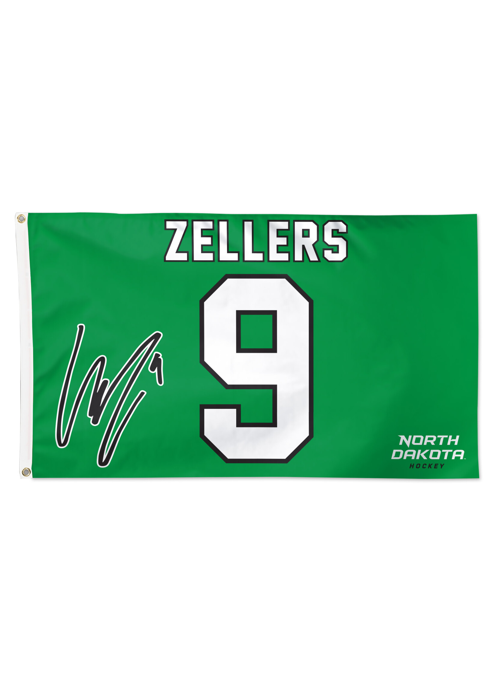 Wincraft #9 Will Zellers UND Hockey 3' x 5' Flag
