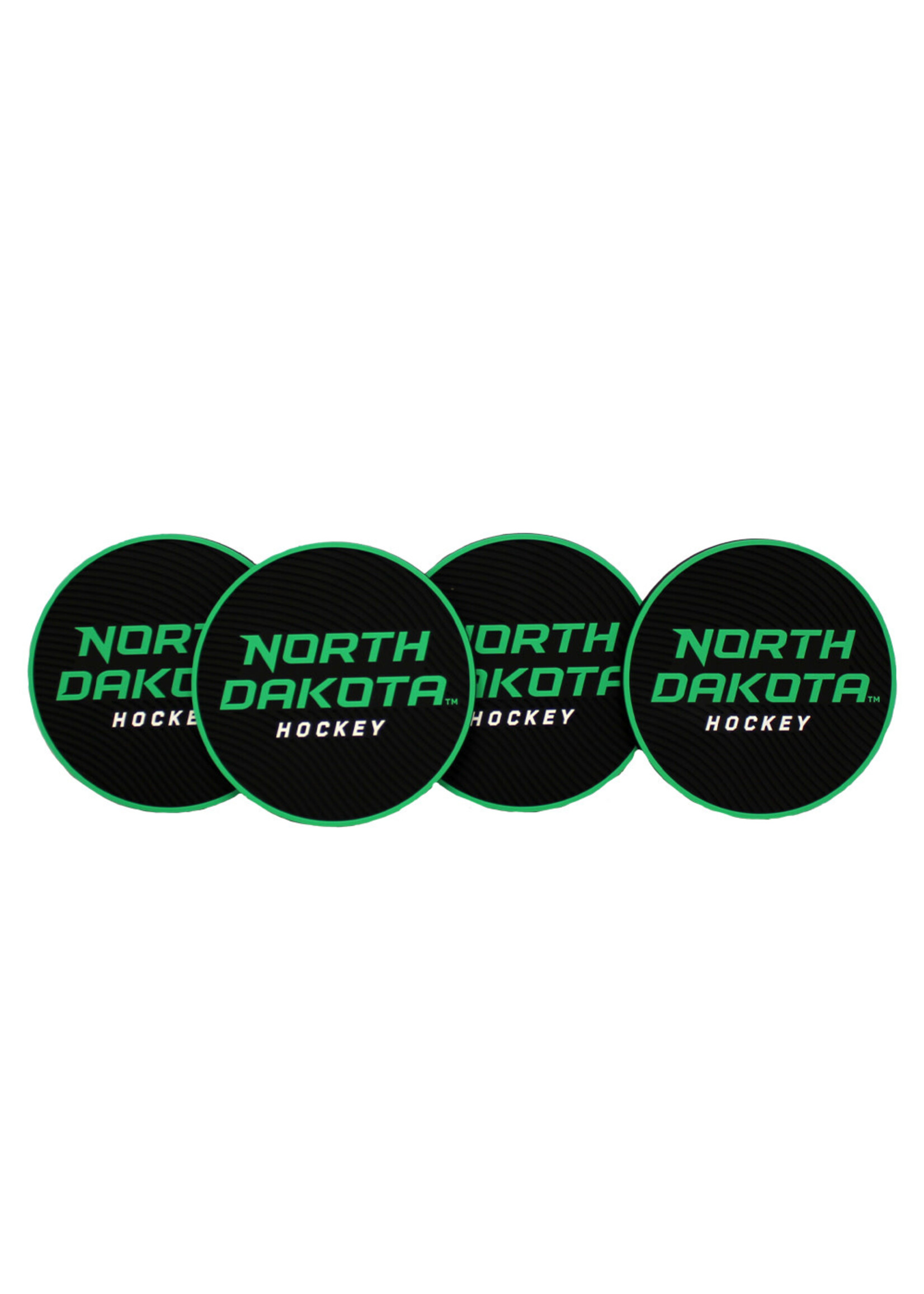 Rico Industries North Dakota Hockey PVC Coaster Set