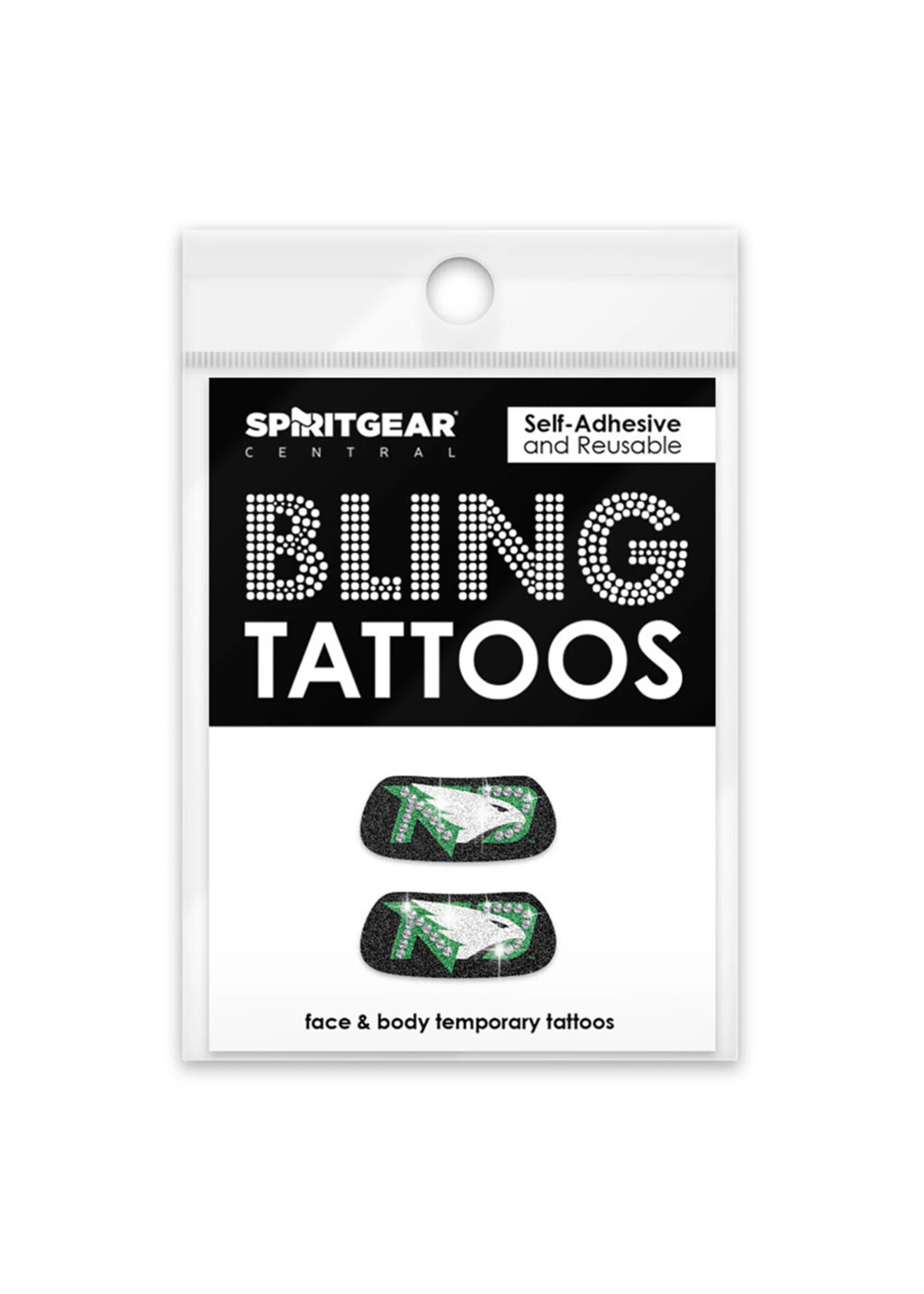 Bling Tattoo's Eye Black Fighting Hawks