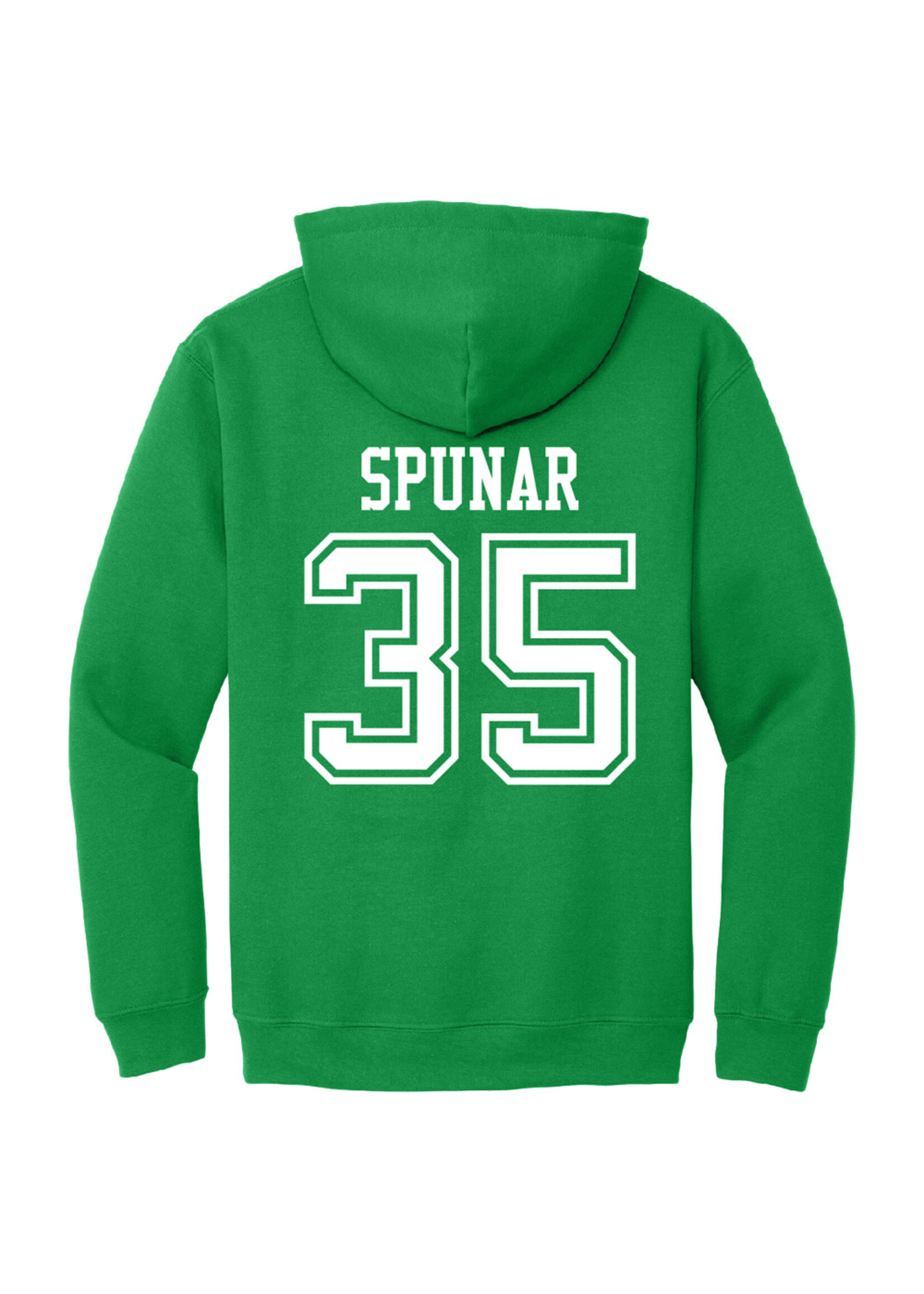 AHUNDYP #35 Jan Špunar North Dakota Hockey Sport Adult Hood