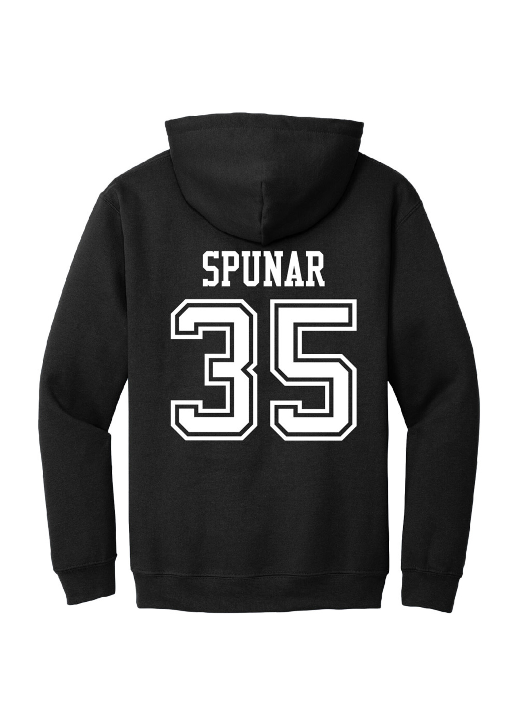 AHUNDYP #35 Jan Špunar North Dakota Hockey Sport Adult Hood