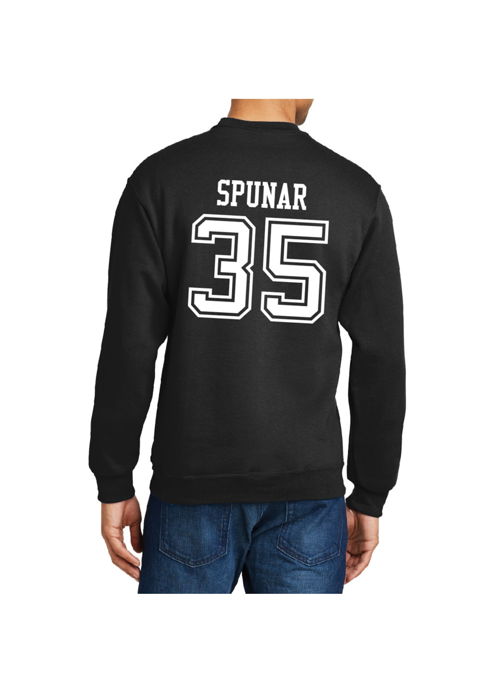 AHUNDYP #35 Jan Špunar North Dakota Hockey Sport Adult Crew
