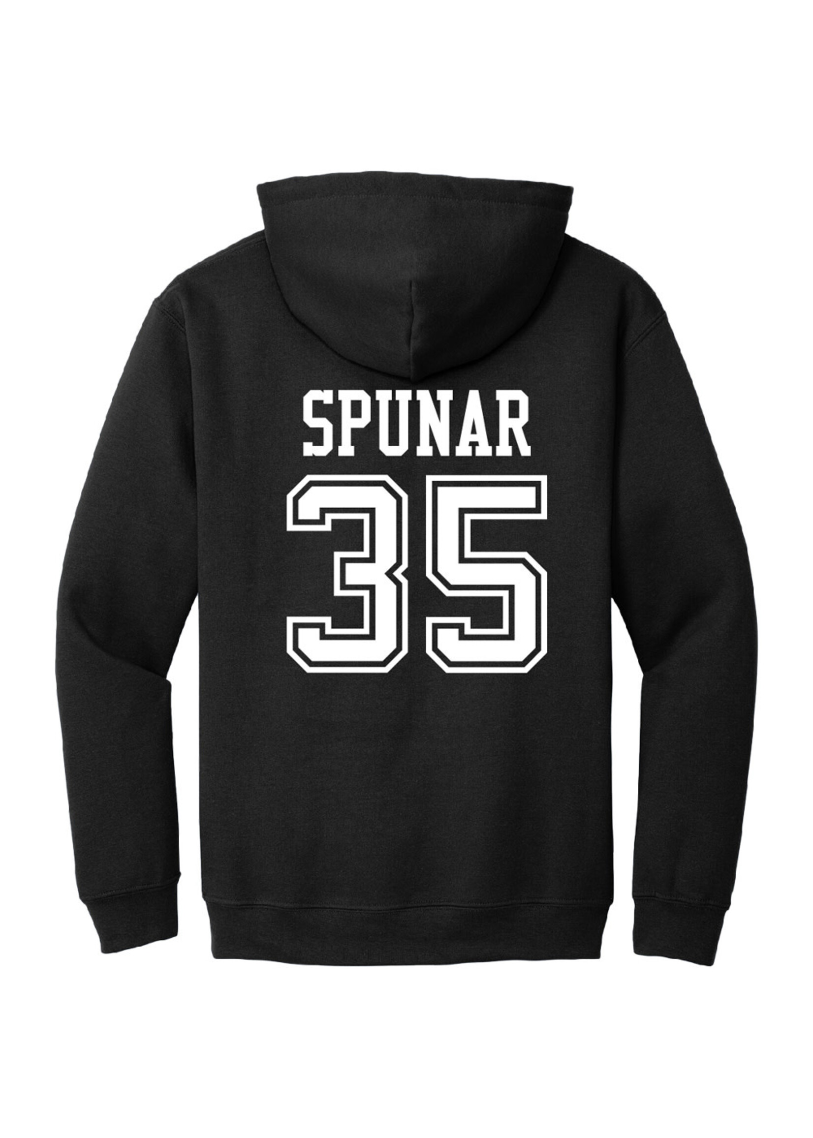 AHUNDYP #35 Jan Špunar North Dakota Hockey Sport Youth Hood