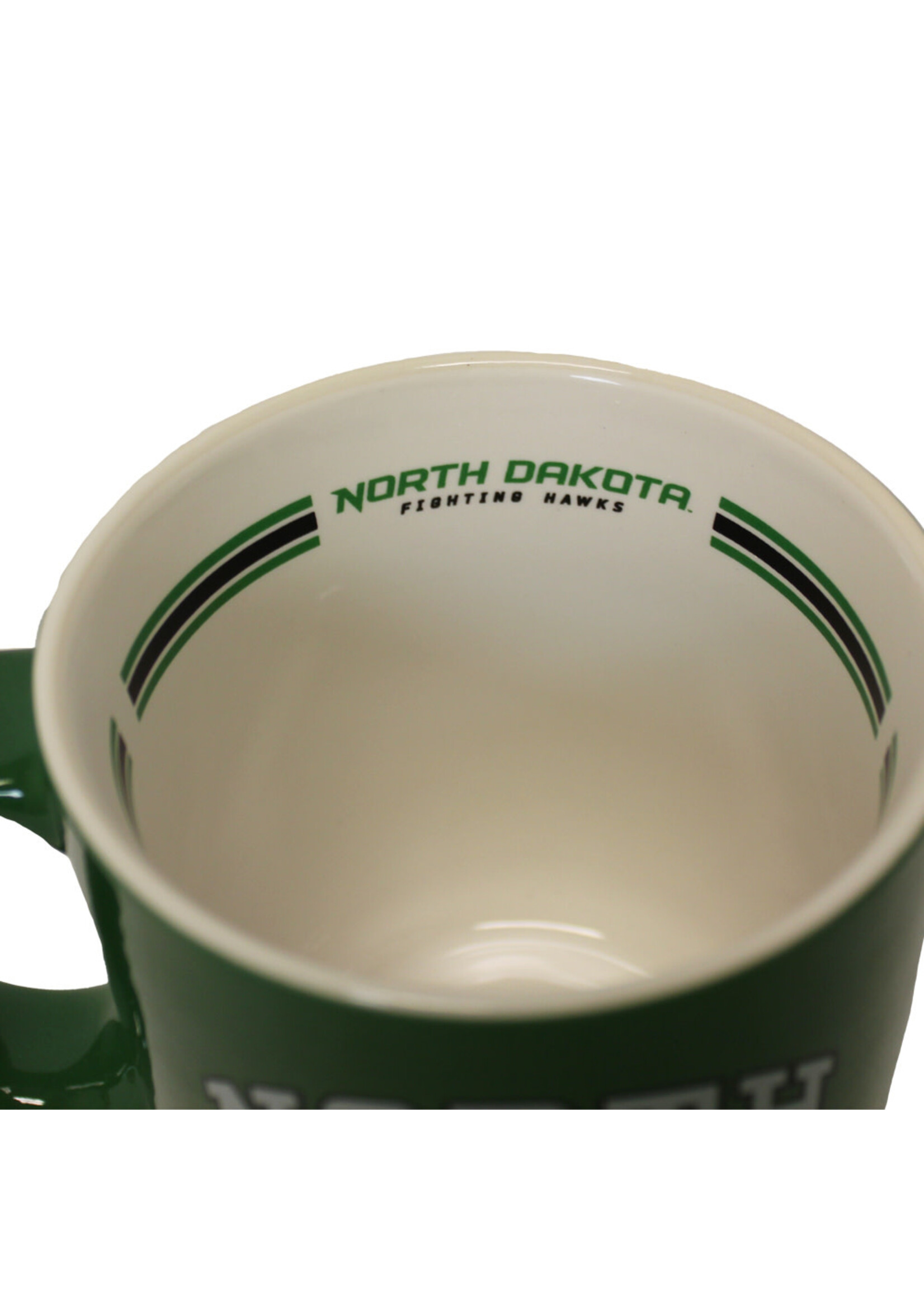 Logo Brands NORTH DAKOTA Hawks Stripe 15oz Ceramic Mug