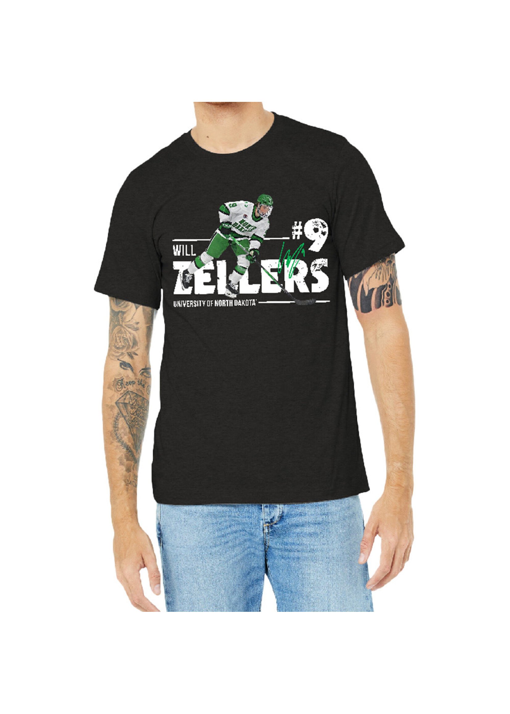 AHUNDYP #9 Will Zellers Player Adult Tee