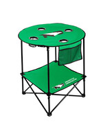 Logo Brands North Dakota Fighting Hawks Round Table With Shelf