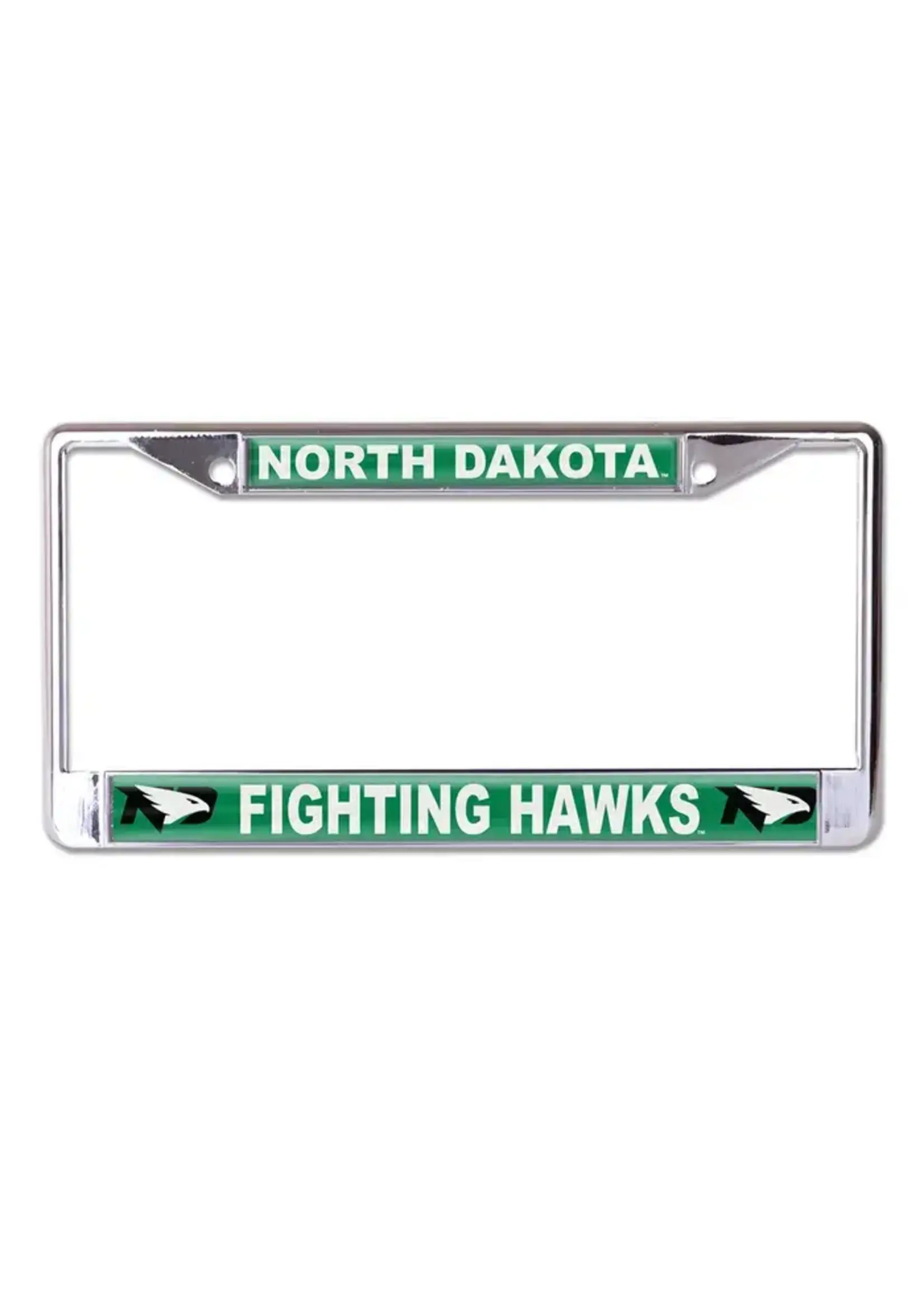 Wincraft North Dakota Fighting Hawks Metal License Plate Frame