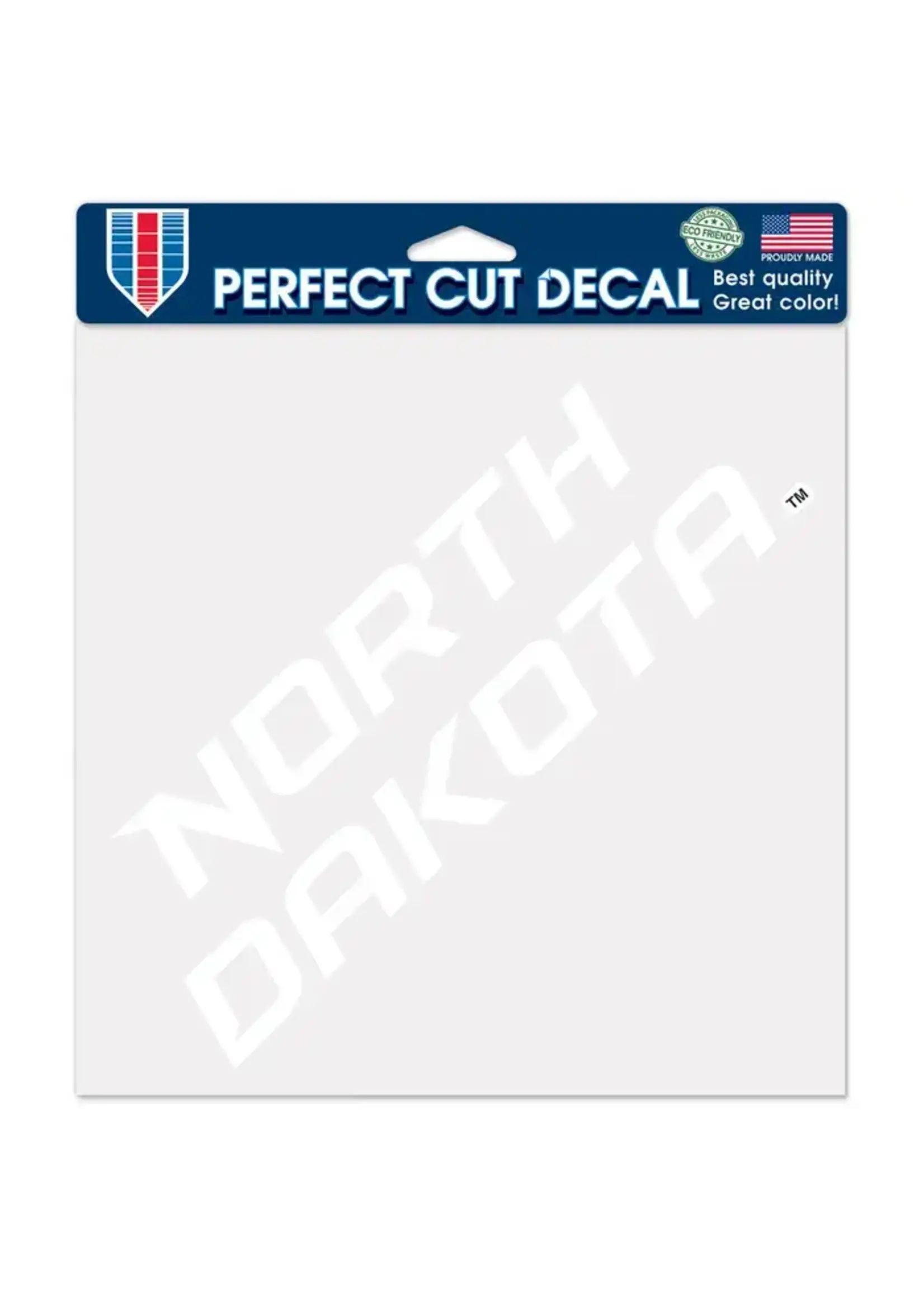 Wincraft North Dakota Wordmark 8"x8" Decal