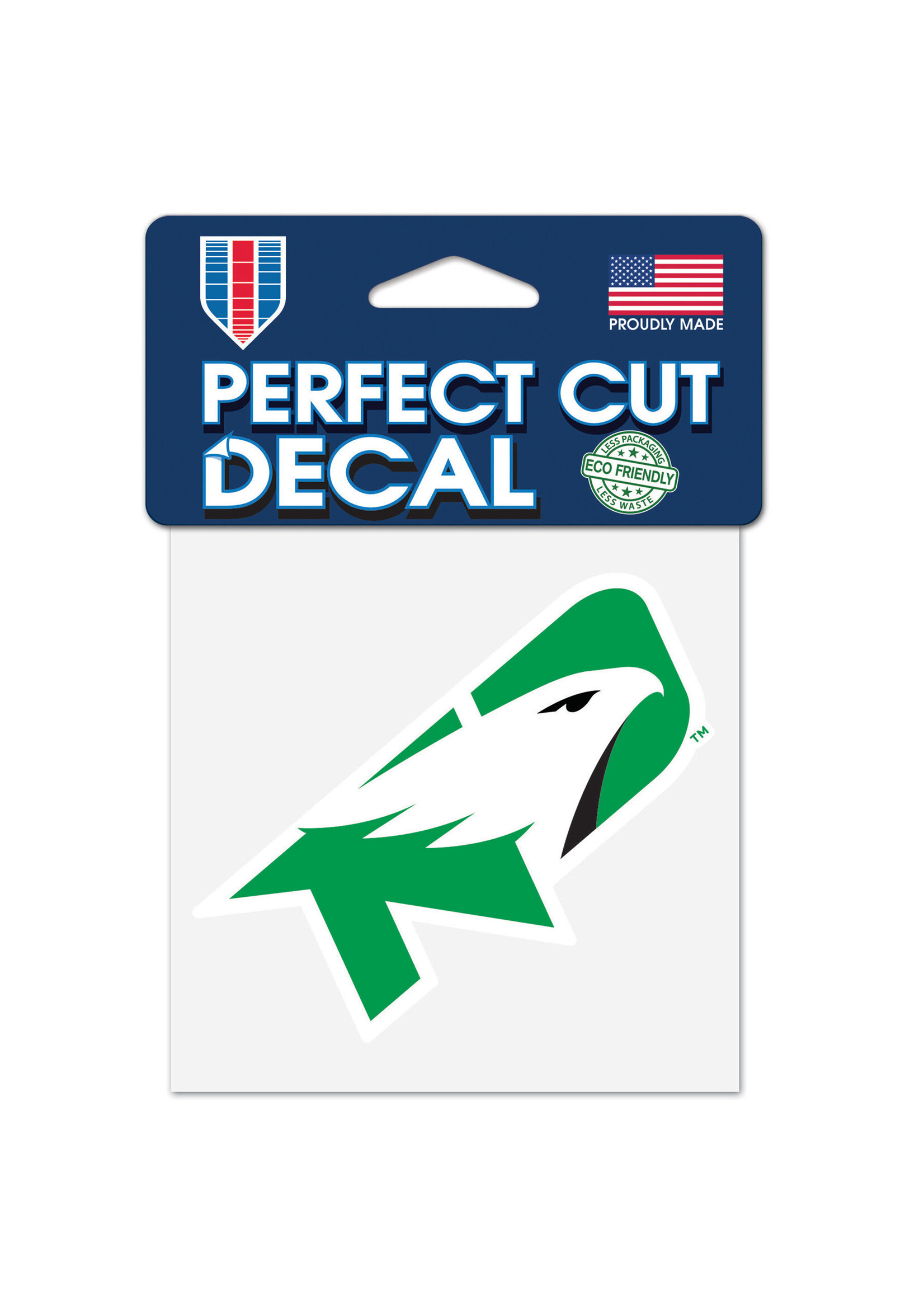 Wincraft North Dakota Fighting Hawks - 4x4 Perfect Cut Decal