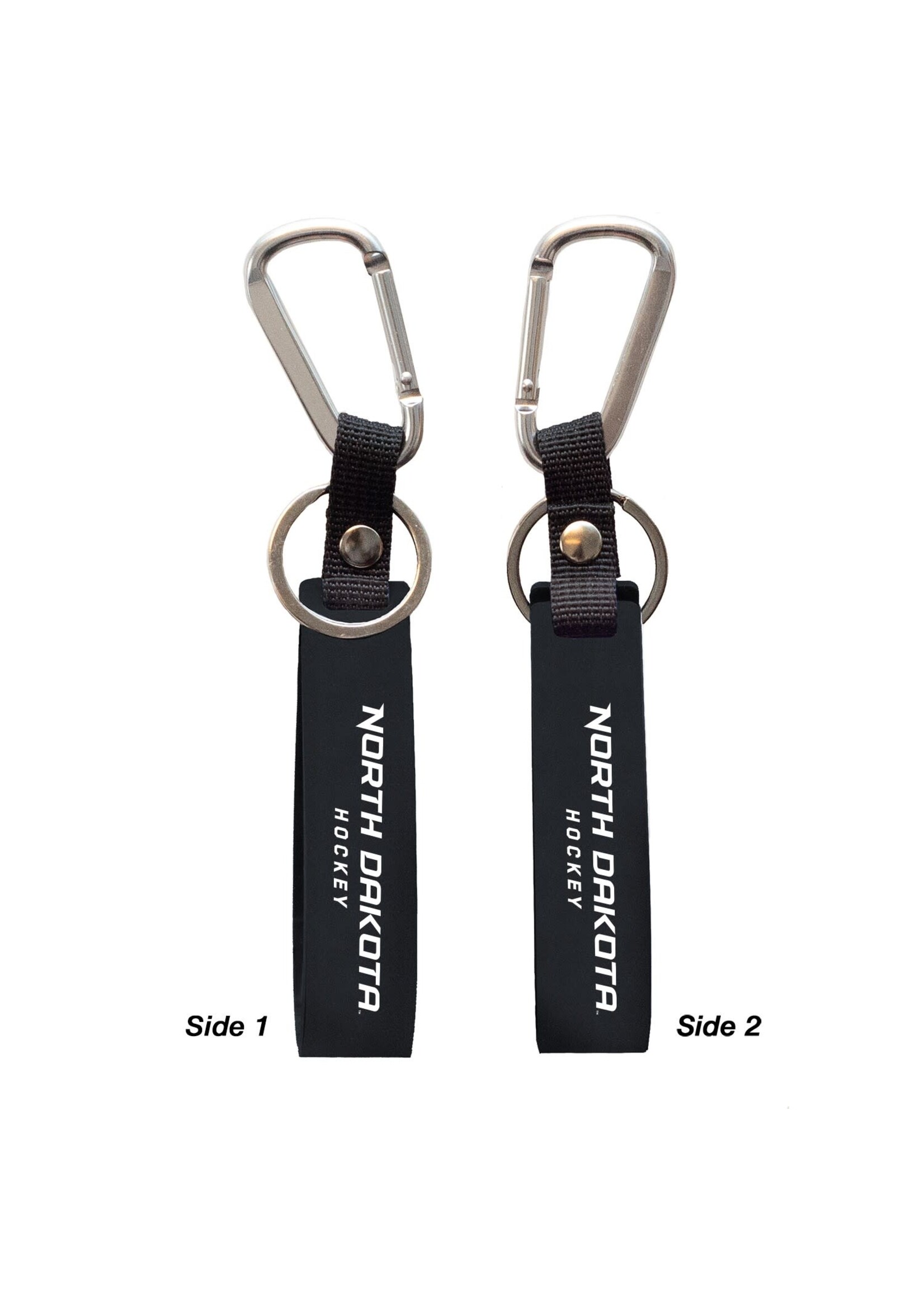North Dakota Hockey Silicone Carabiner and Keyring