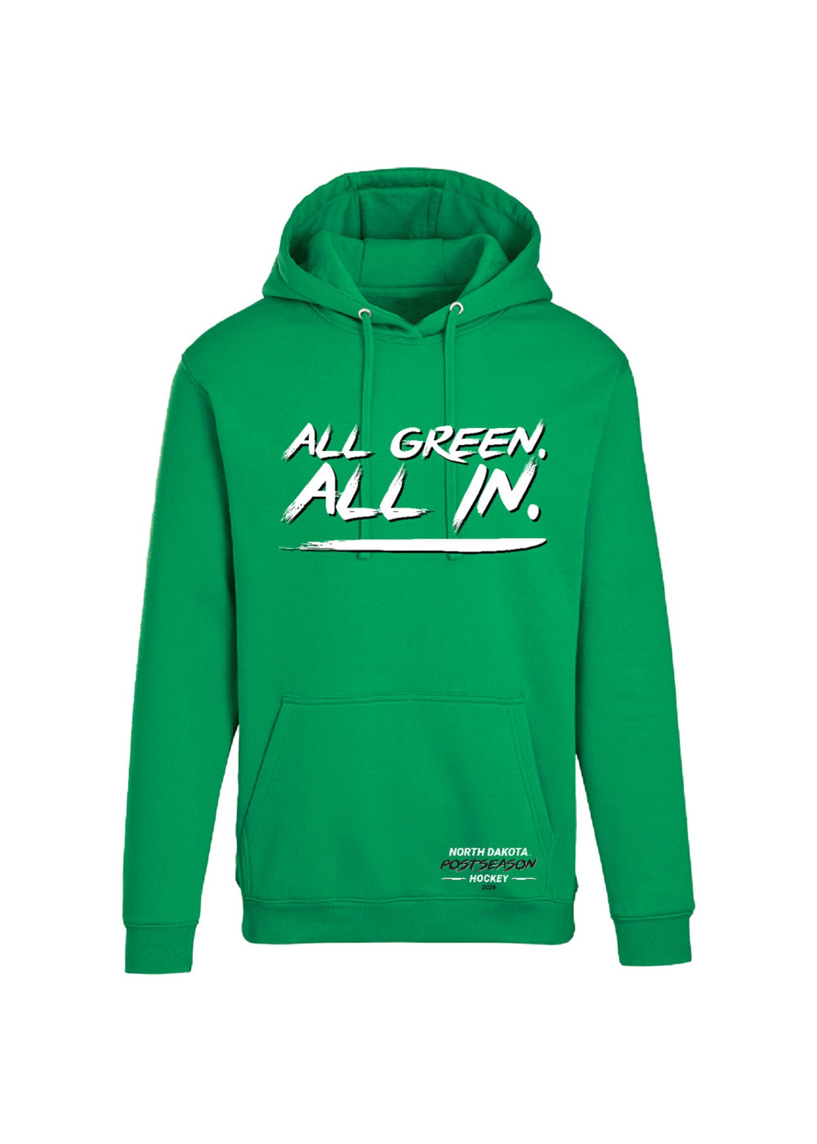 AHUNDYP ALL GREEN ALL IN 2026 Postseason Hood