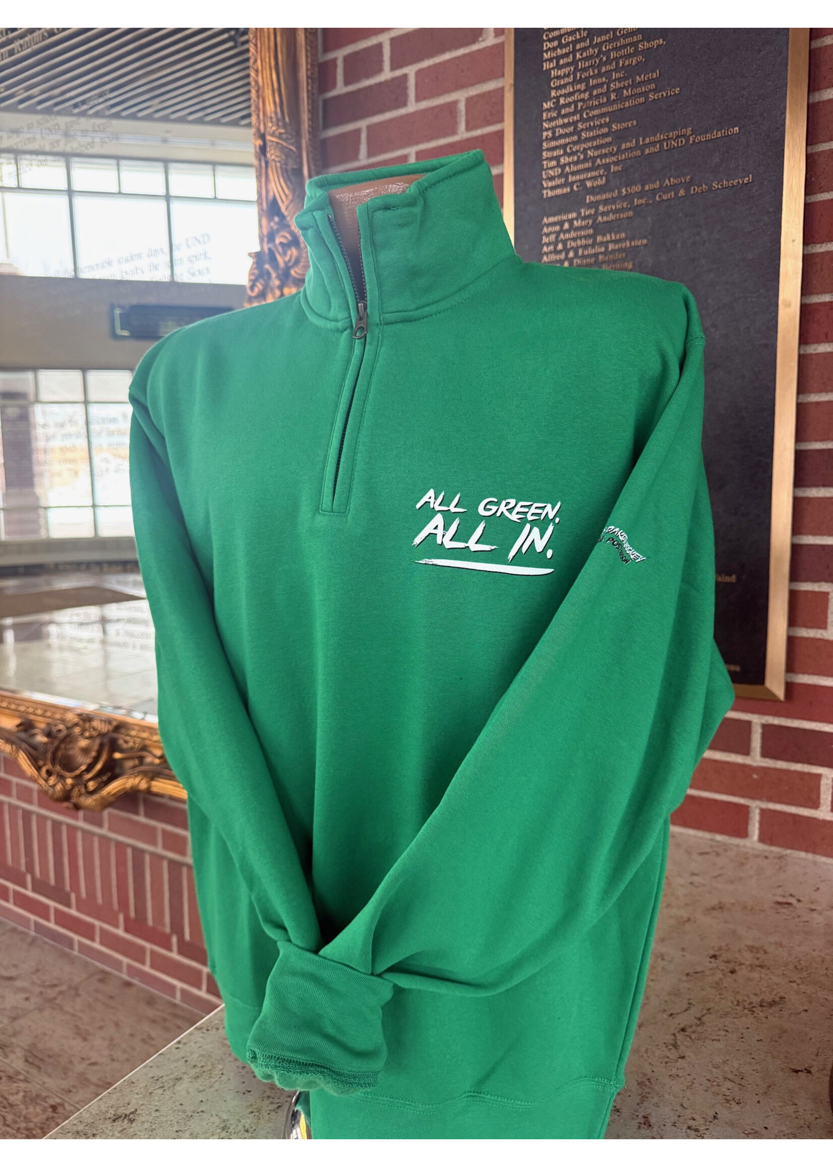 Blue 84 ALL GREEN ALL IN 2026 Postseason 1/4 Zip