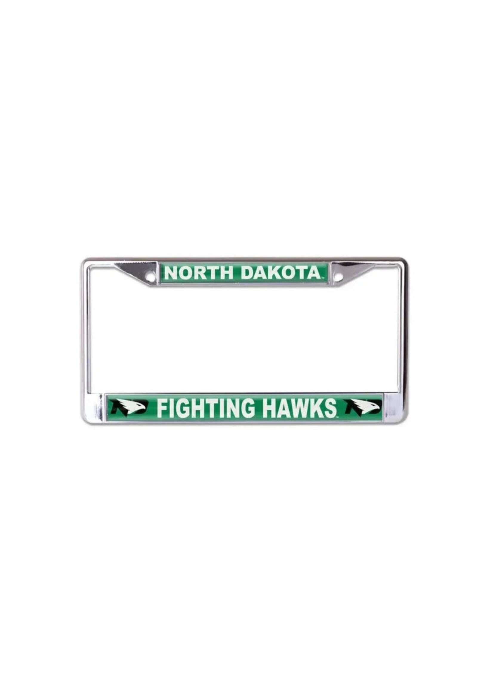 Wincraft North Dakota Fighting Hawks Metal License Plate Frame