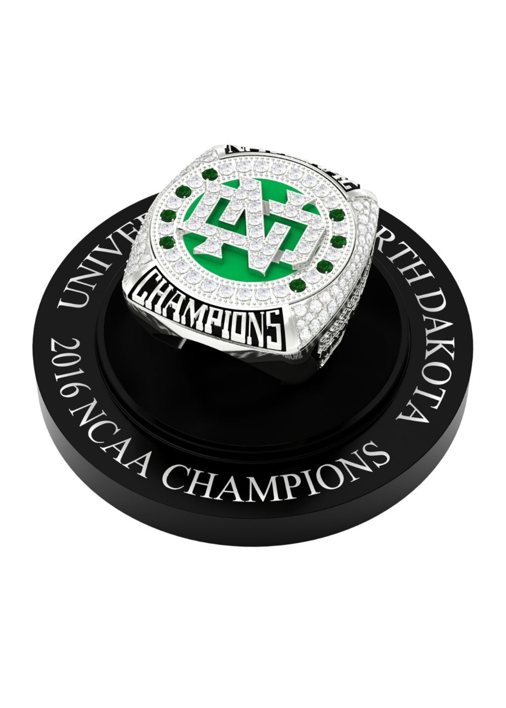 2016 NCAA Men's Ice Hockey University of North Dakota Premium Replica Championship Ring