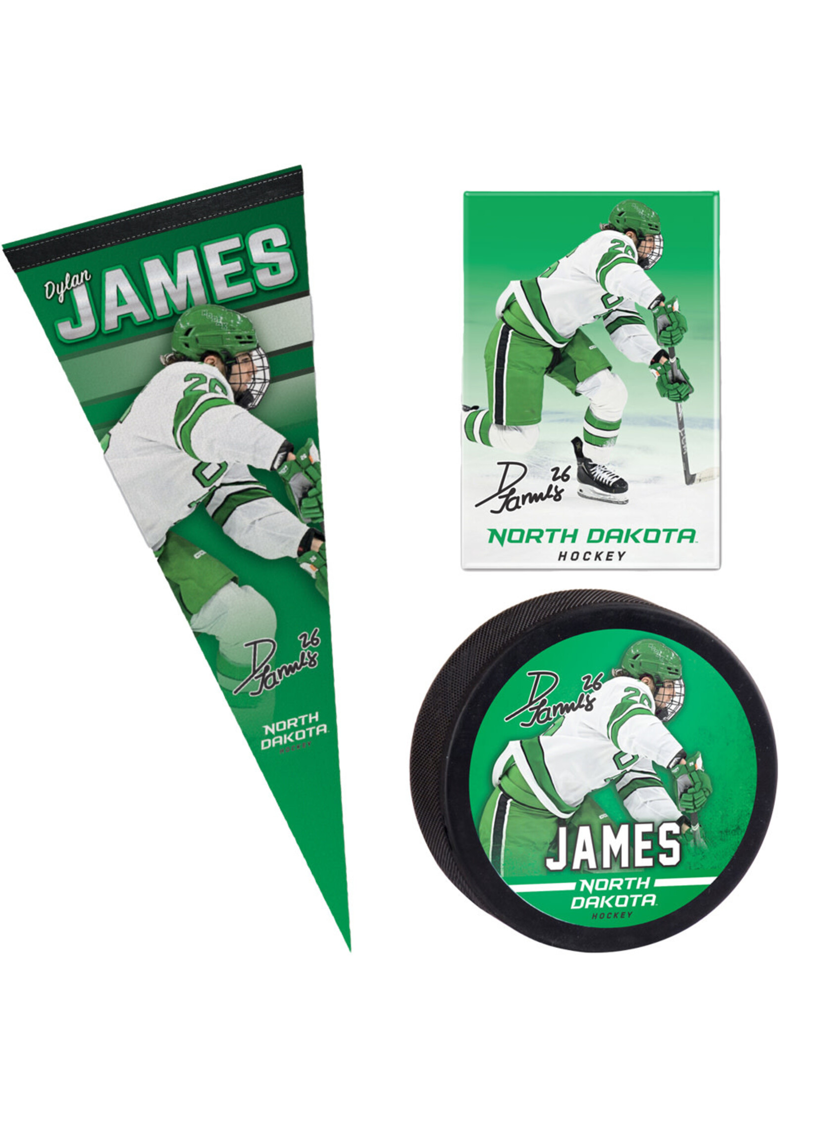 Wincraft Dylan James #26 Player 3 Pack - Puck-Magnet-Pennant