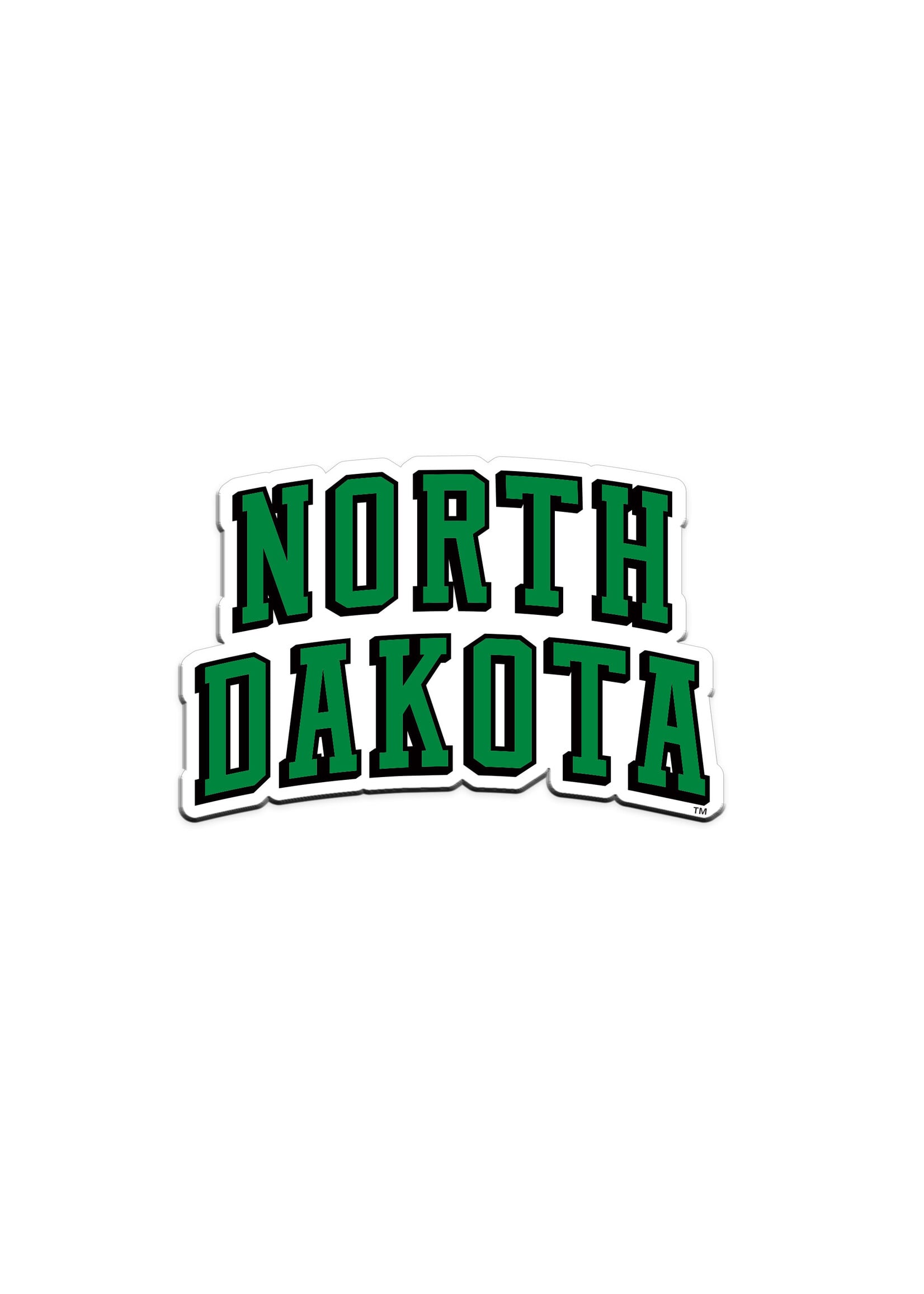 Arched NORTH DAKOTA Magnet