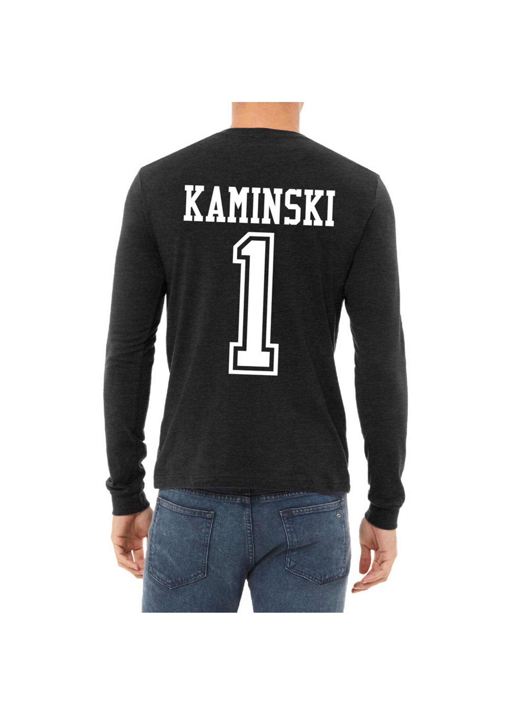 AHUNDYP #1 Jerry Kaminski North Dakota Football Sport Adult Long Sleeve