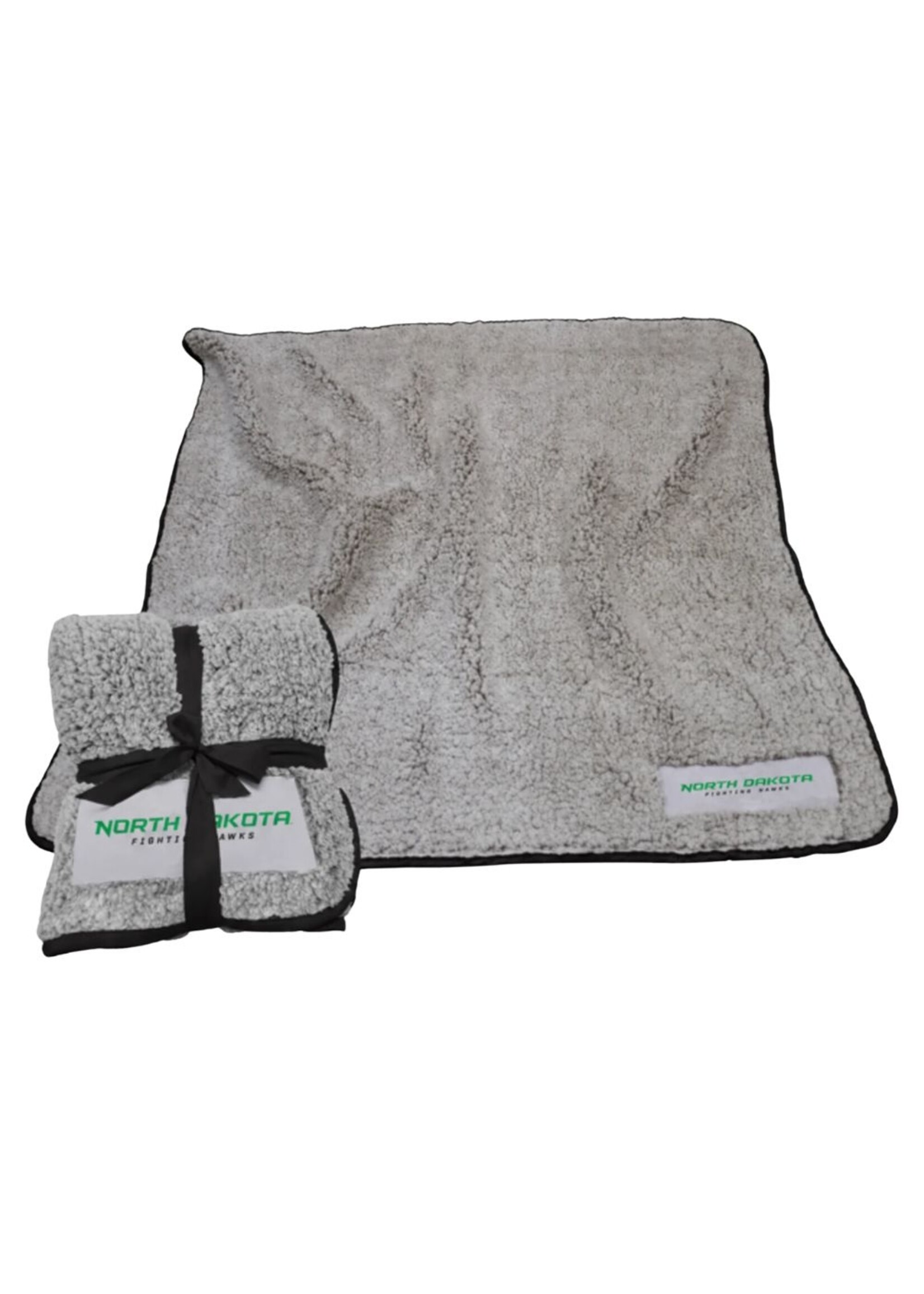 Logo Brands North Dakota Fighting Hawks Frosty Fleece Blanket
