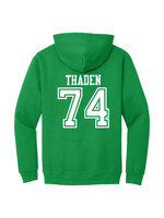 AHUNDYP #74 Tyler Thaden North Dakota Football Sport Adult Hood
