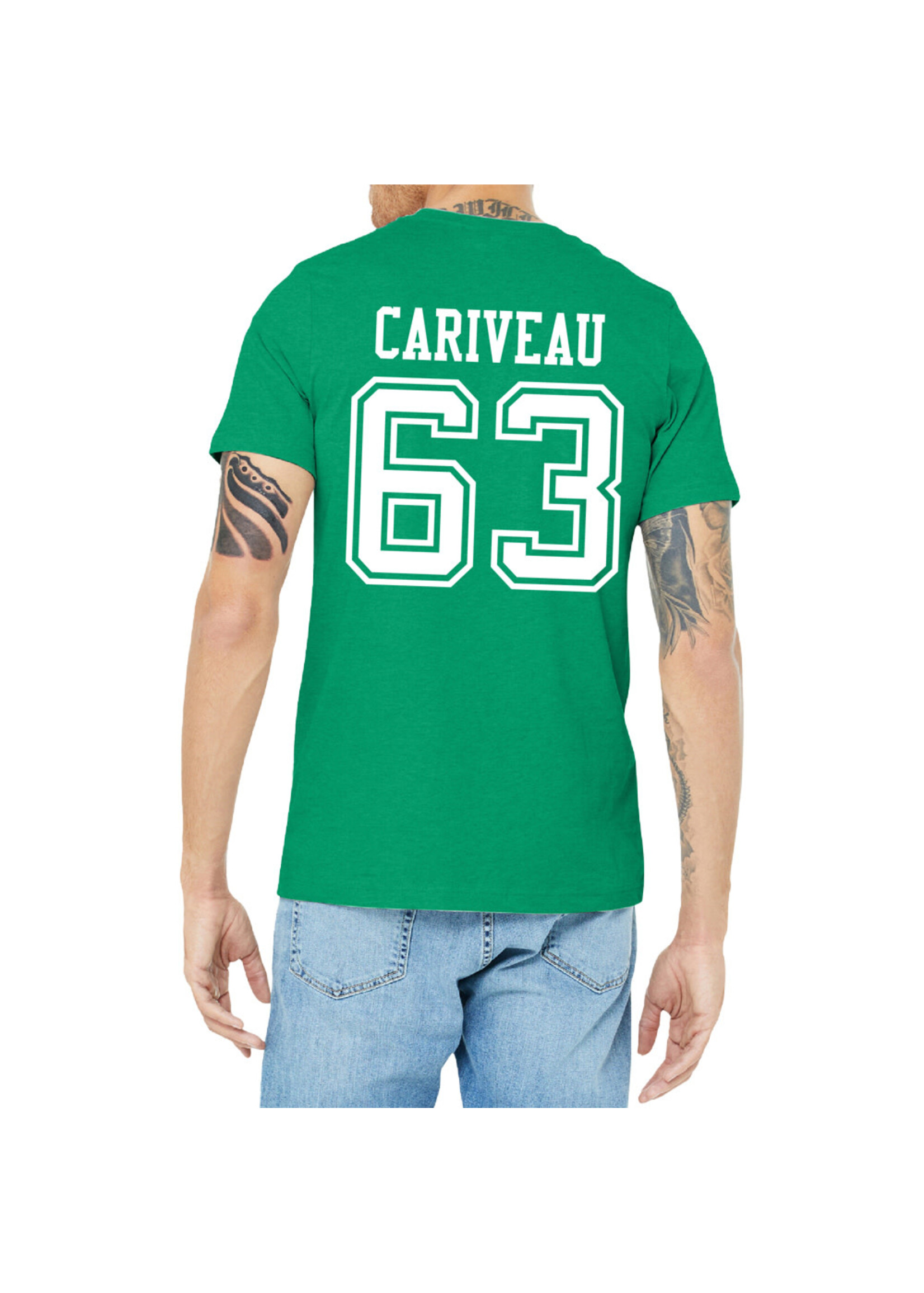 AHUNDYP #63 Isaac Cariveau North Dakota Football Sport Adult Tee