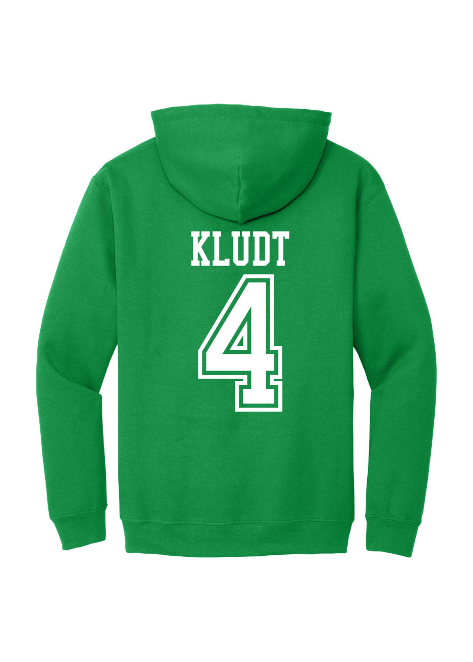 AHUNDYP #4 Evan Kludt North Dakota Football Sport Youth Hood
