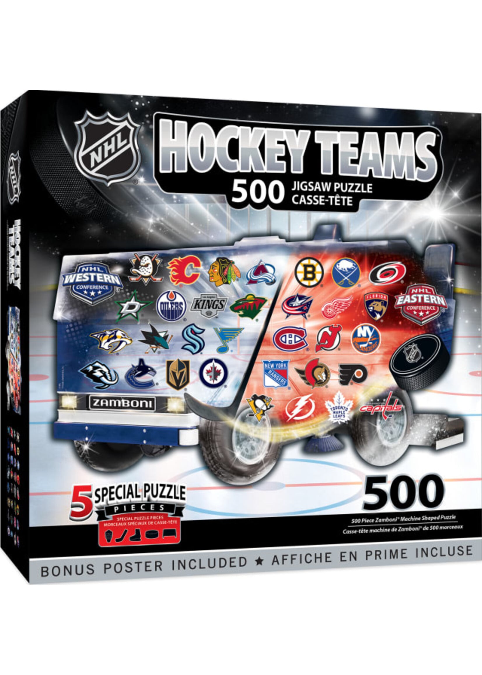 NHL - Zamboni 500 Piece Shaped Jigsaw Puzzle