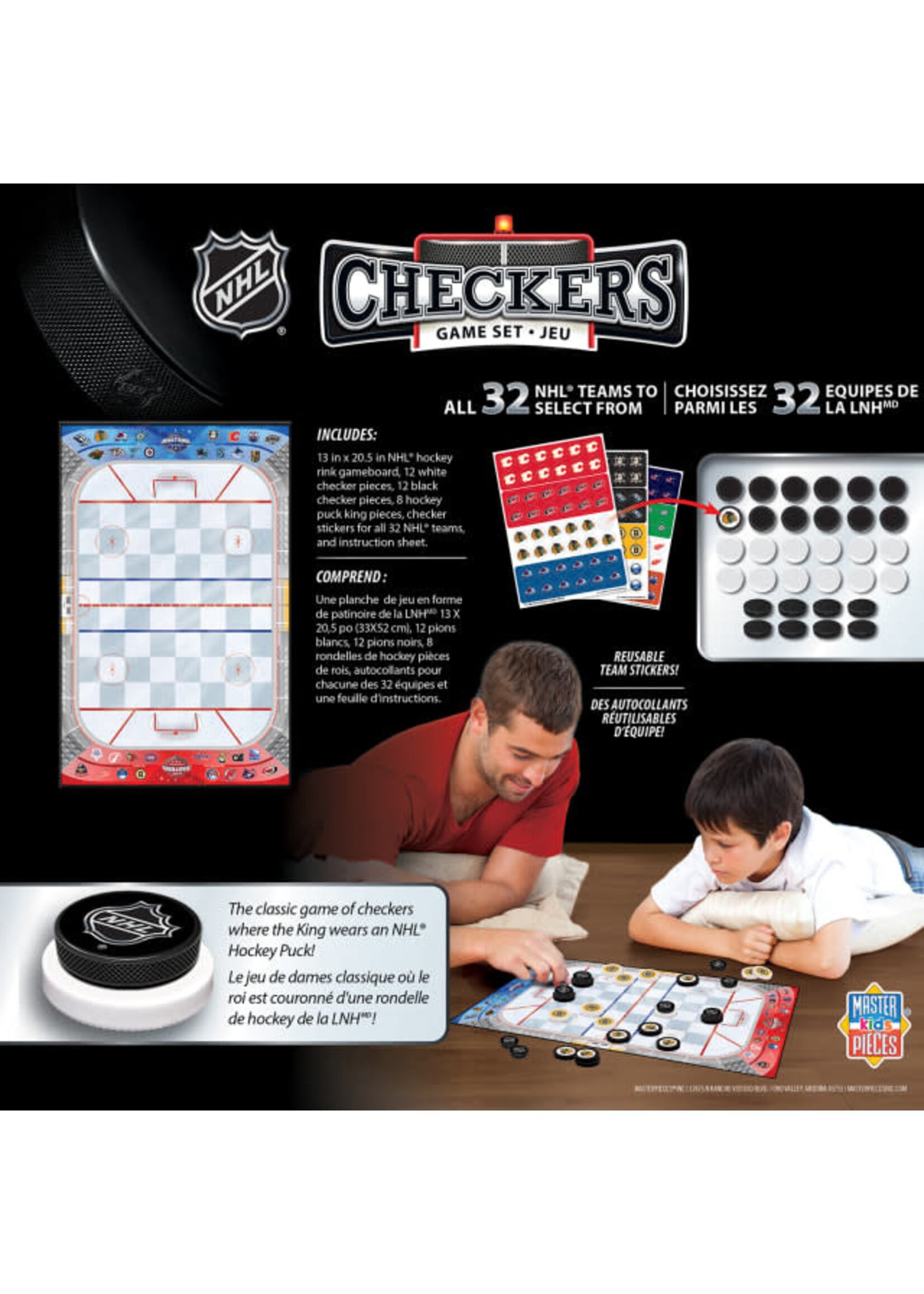 NHL - League Checkers Board Game