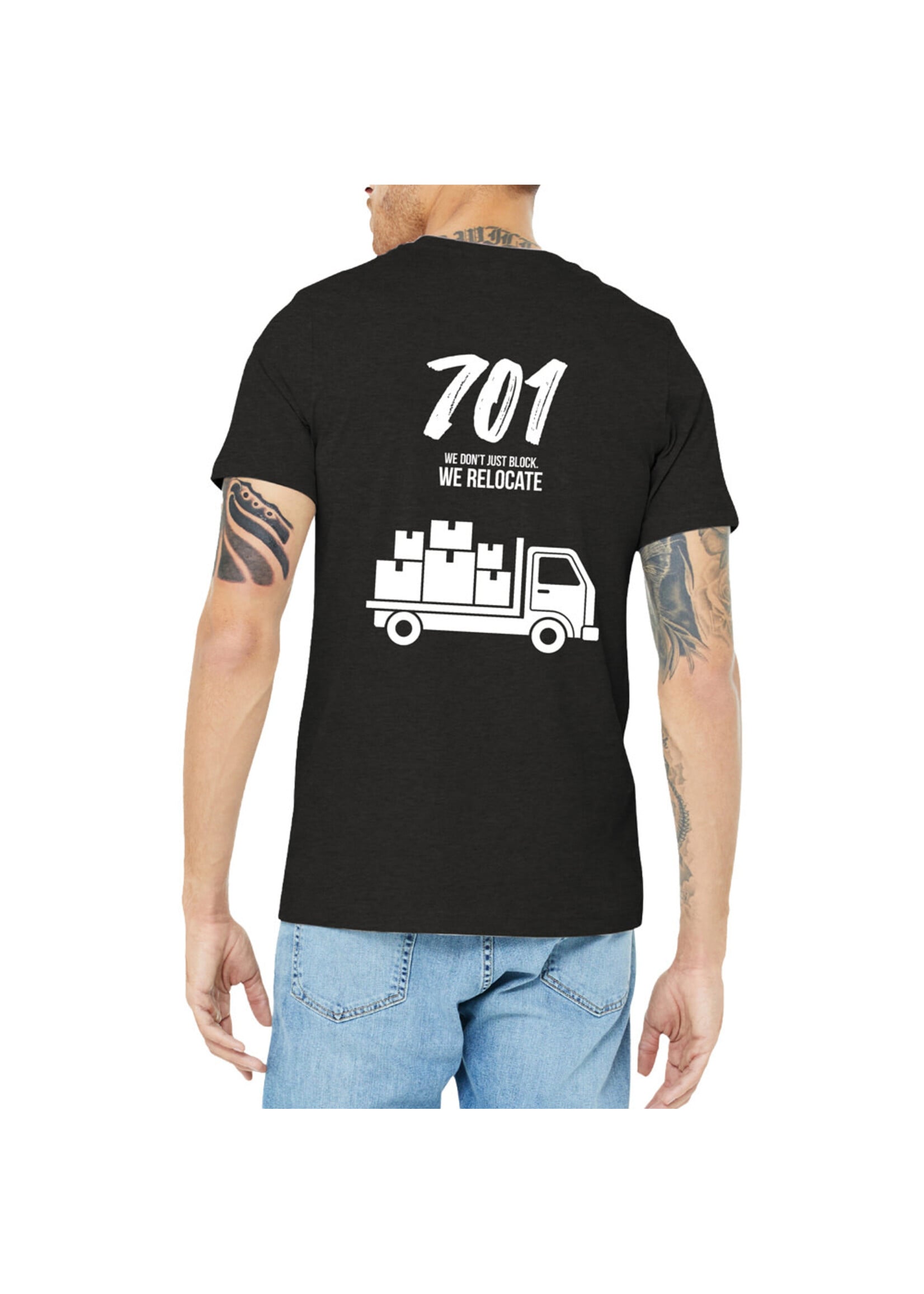 AHUNDYP 701 Moving Co - We Relocate ND Football Adult Tee
