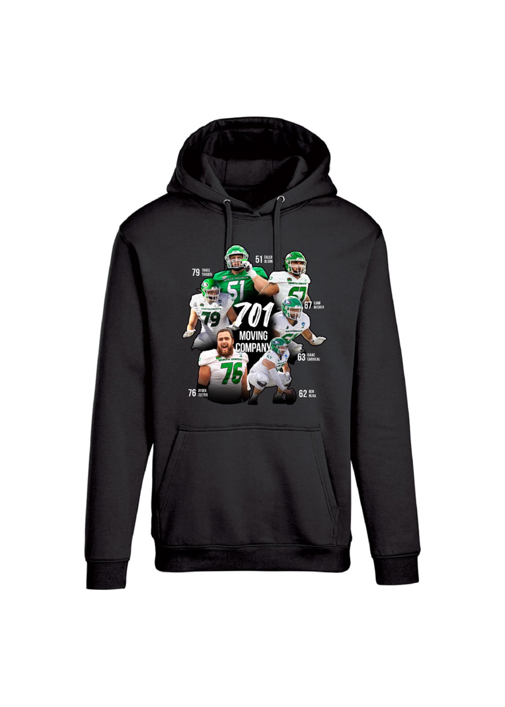AHUNDYP 701 Moving Co - We Relocate ND Football Adult Hood