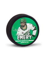 Wincraft E.J. Emery #6 UND Hockey Player Puck