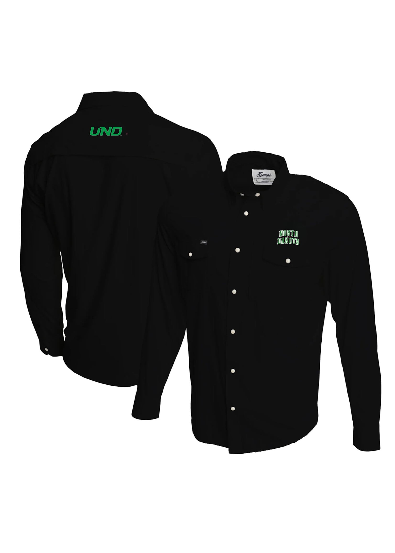 Snaps Clothing North Dakota Pearl Snap Long Sleeve Shirt