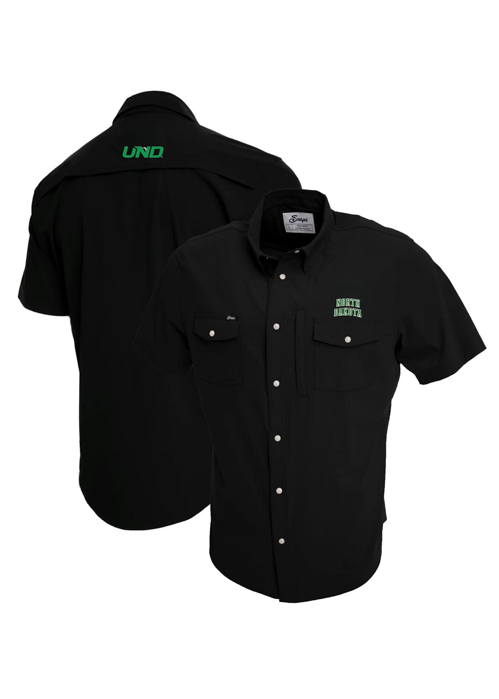 Snaps Clothing North Dakota Pearl Snap Short Sleeve Shirt
